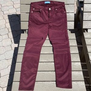 7 for all mankind ‘Blair’ Wine Skinny Jeans Sz 28
